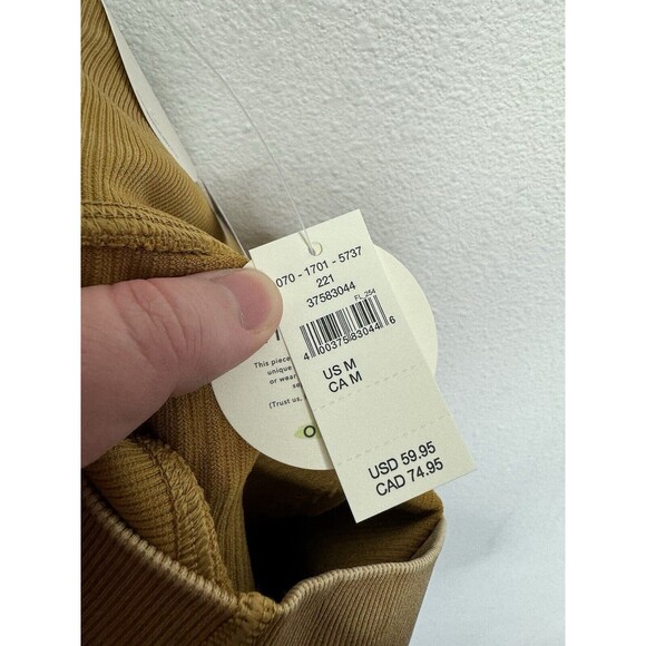 Aerie Medium OFFLINE Seamless Cable High Waisted Leggings 7/8 Washed Gold NWT - Picture 8 of 12